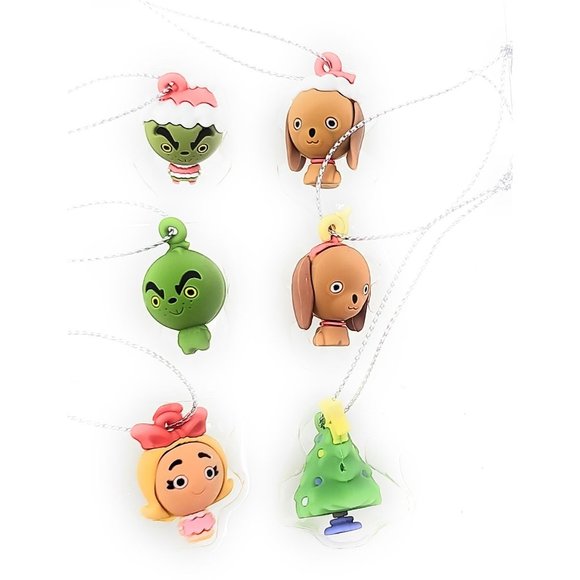 Hallmark The Grinch Set of 6 Mini Christmas Tree Ornaments - Picture 2 of 3